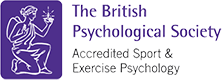 The British Psychological Society accreditation logo for Sport Exercise Psychology